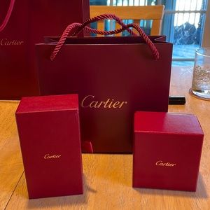 Authentic Cartier Love Ring Box Set